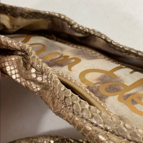 Sam Edelman metallic snake print flats shoes - Picture 8 of 8